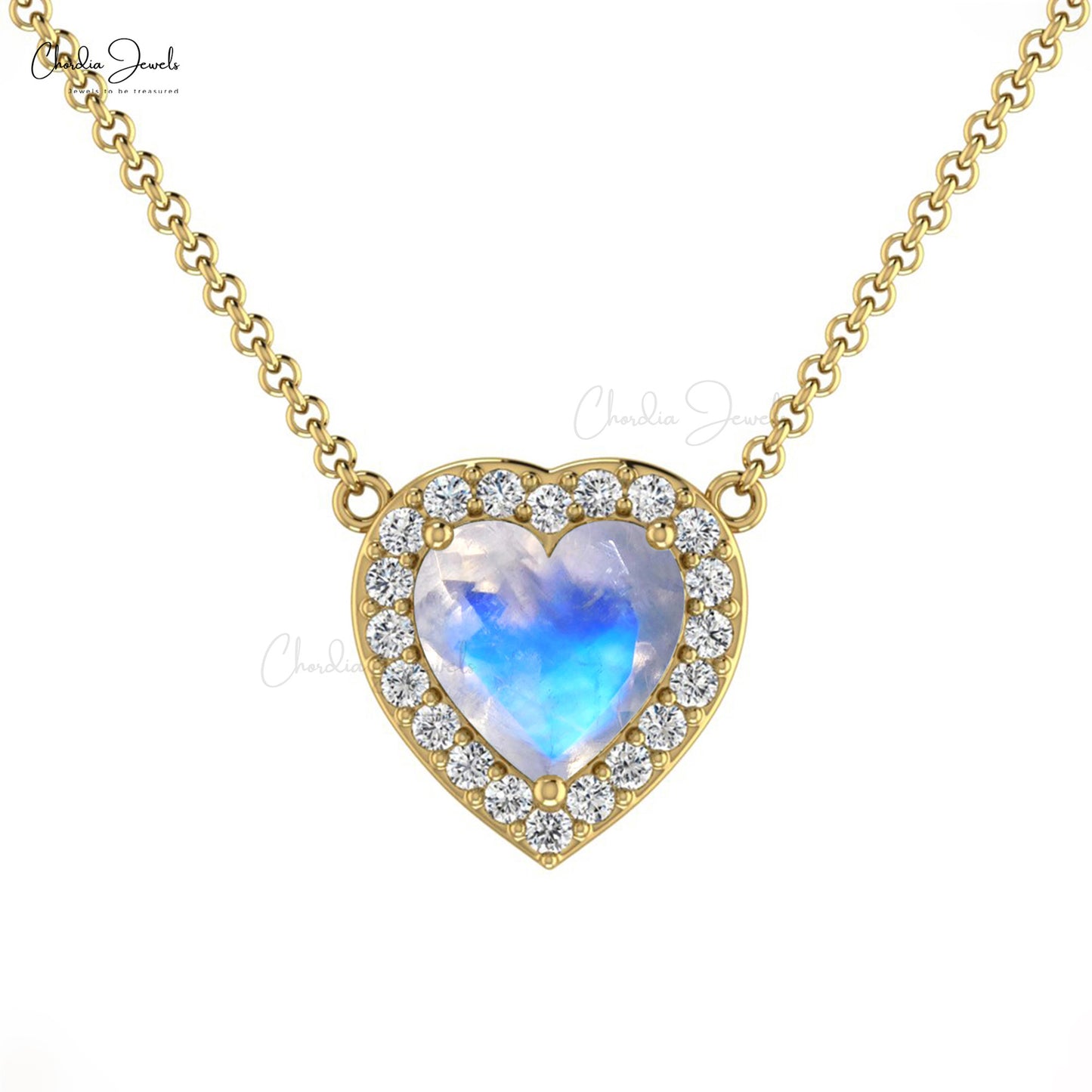 Smoky Quartz Gemstone Heart Necklace