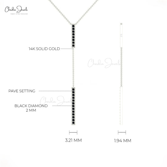 Buy Black Diamond Drop Necklace