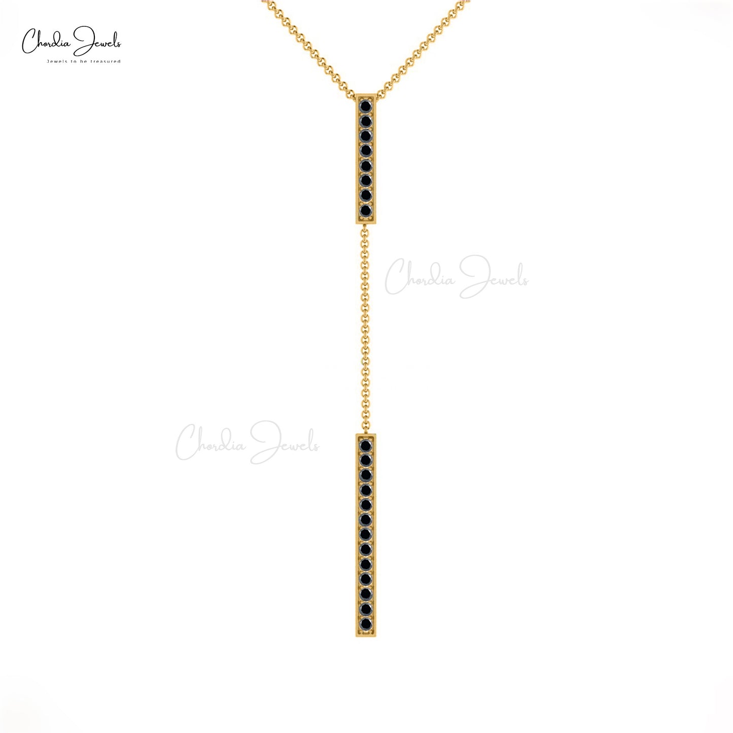 Buy Black Diamond Drop Necklace