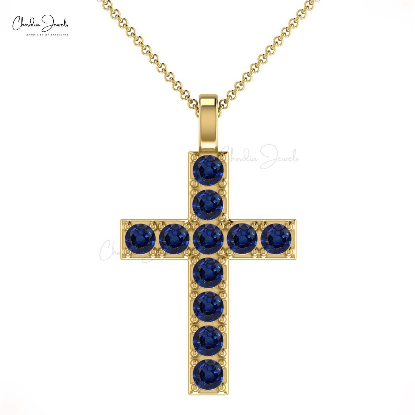 Multi Color Gemstone and Diamond Cross Necklace, 14K Yellow Gold Cross  Pendant with Genuine Peridot Citrine Garnet Topaz Amethyst 18 Chain