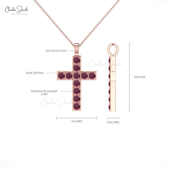 Rhodolite Garnet Pendant