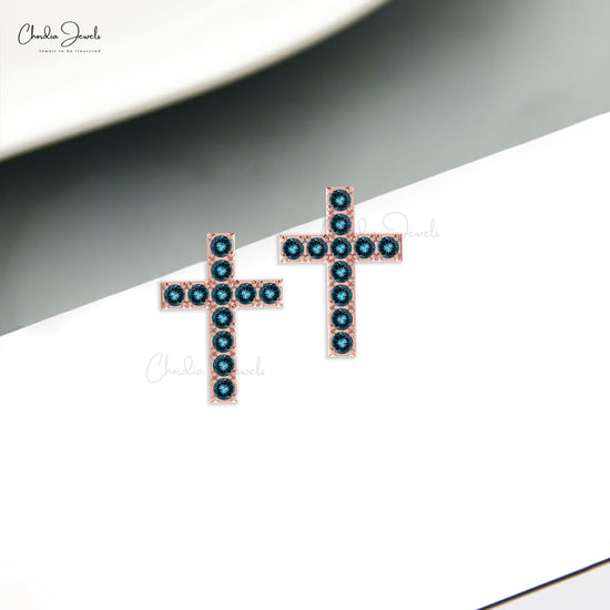 London Blue Topaz Stud Earrings