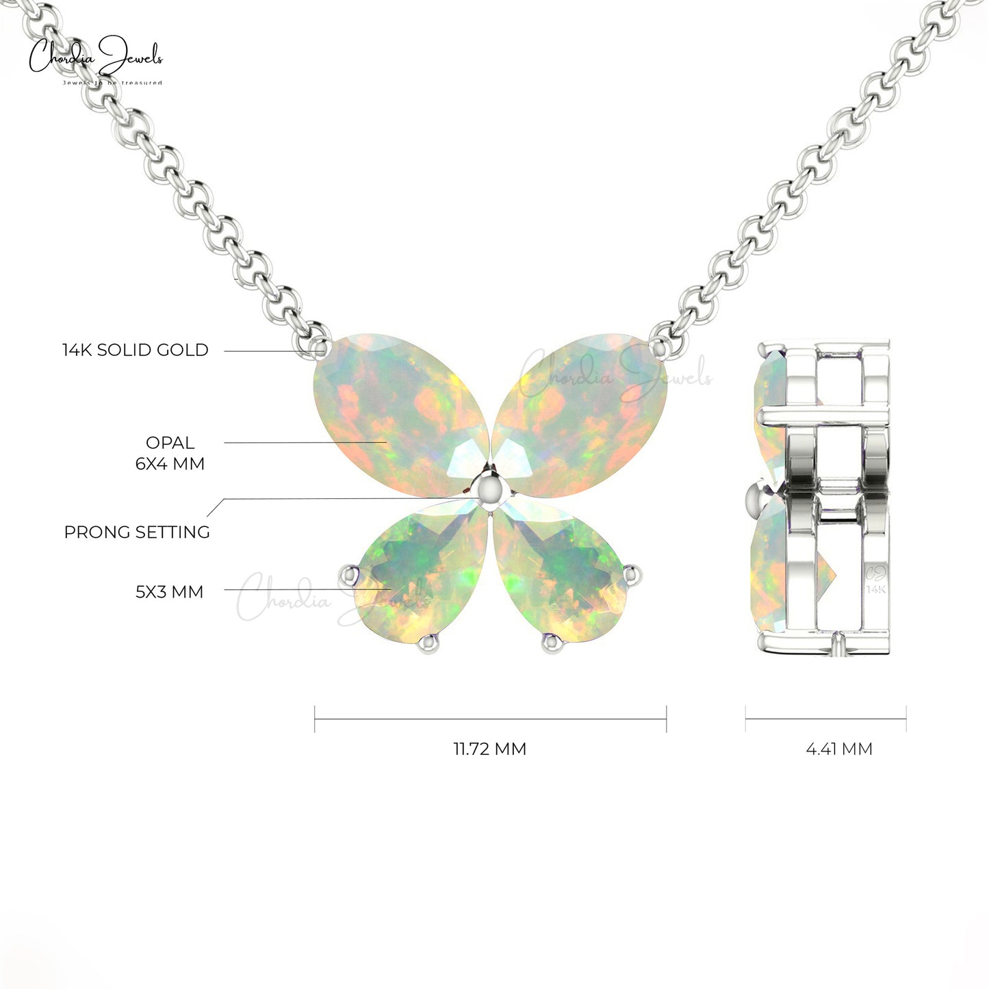 Butterfly Opal Necklace