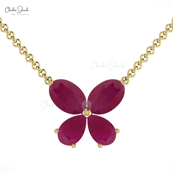 Genuine Red Ruby Necklace