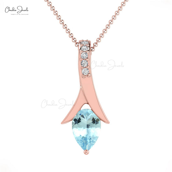 Real Aquamarine Pendant