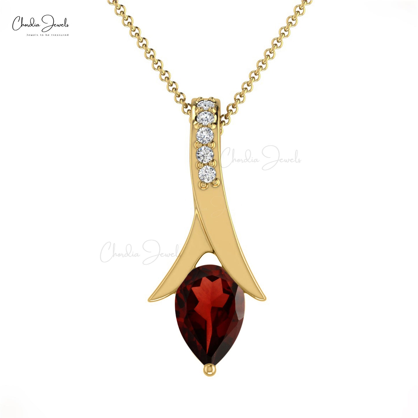 Designer Garnet Pendant