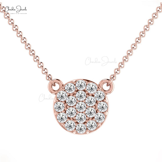 Gorgeous Diamond Dainty Necklace in 14K gold for Wedding Gift