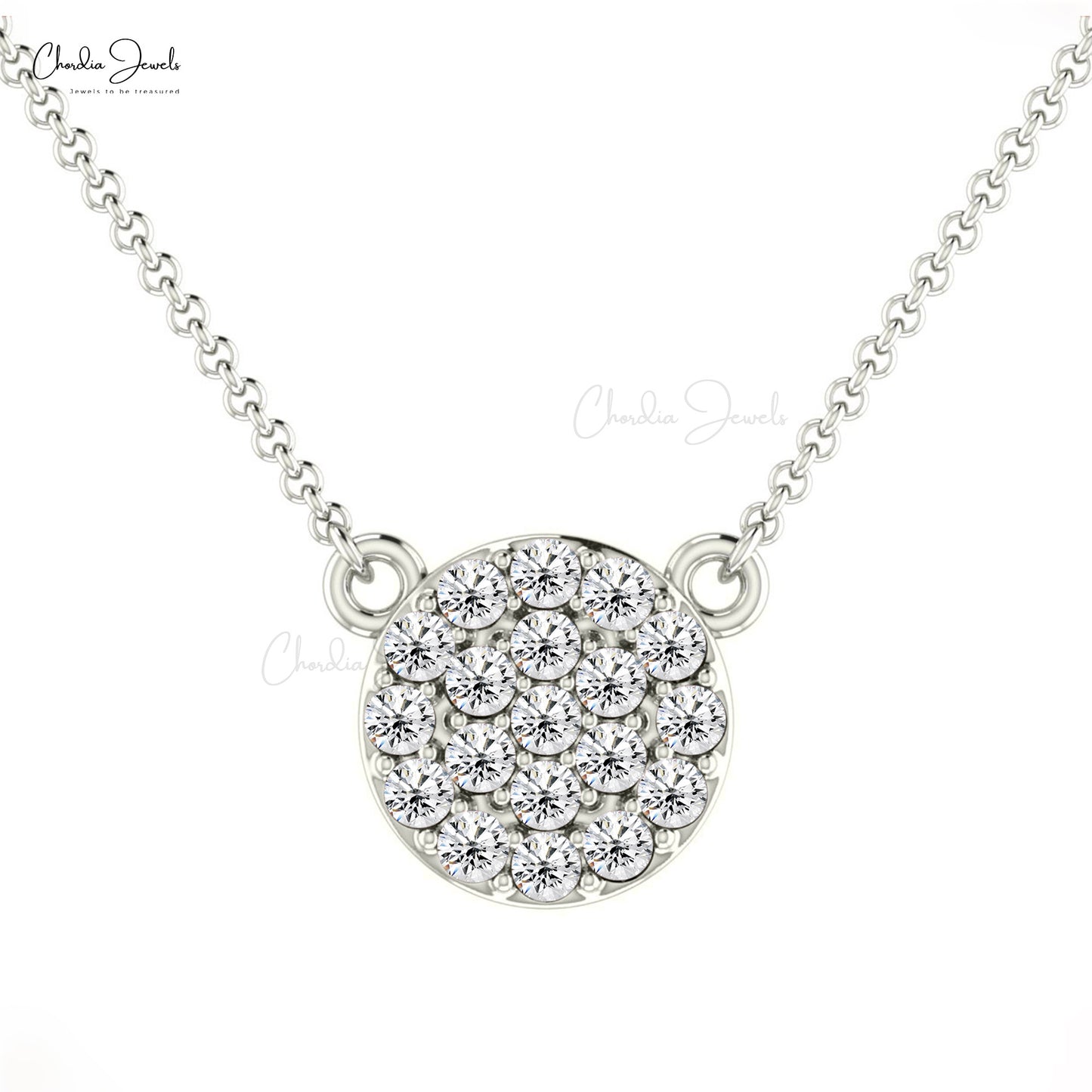 Gorgeous Diamond Dainty Necklace in 14K gold for Wedding Gift