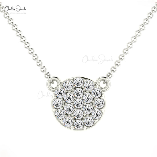 Gorgeous Diamond Dainty Necklace in 14K gold for Wedding Gift