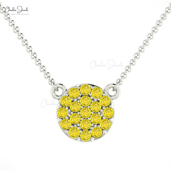 Yellow Sapphire Necklace