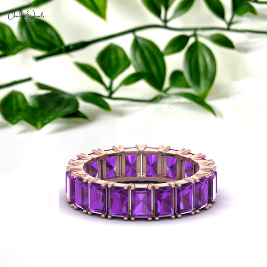 amethyst eternity ring