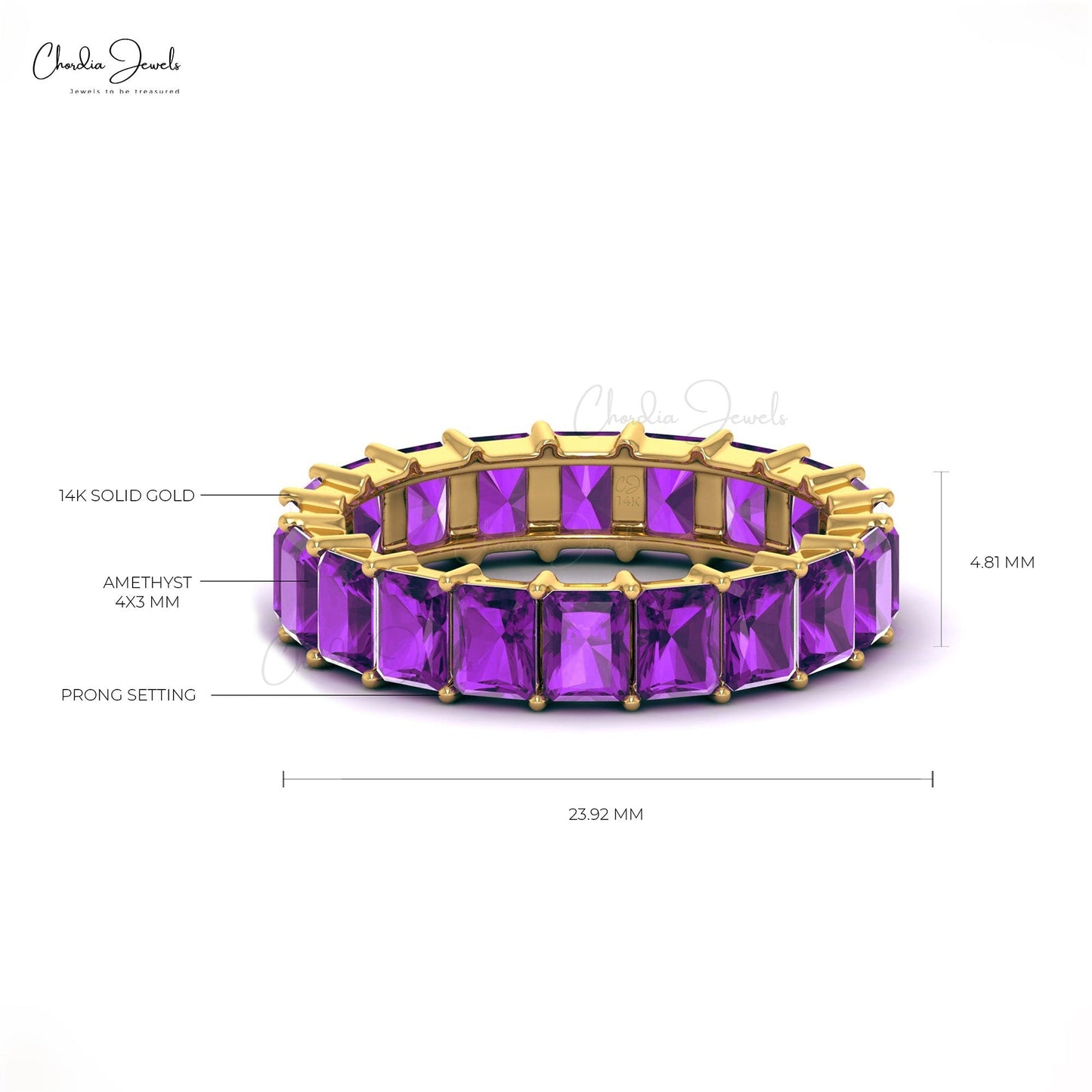 Amethyst Eternity Ring