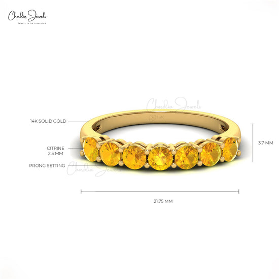 Load image into Gallery viewer, Unique Natural Citrine Gemstone Ring In 14K Gold For Her
