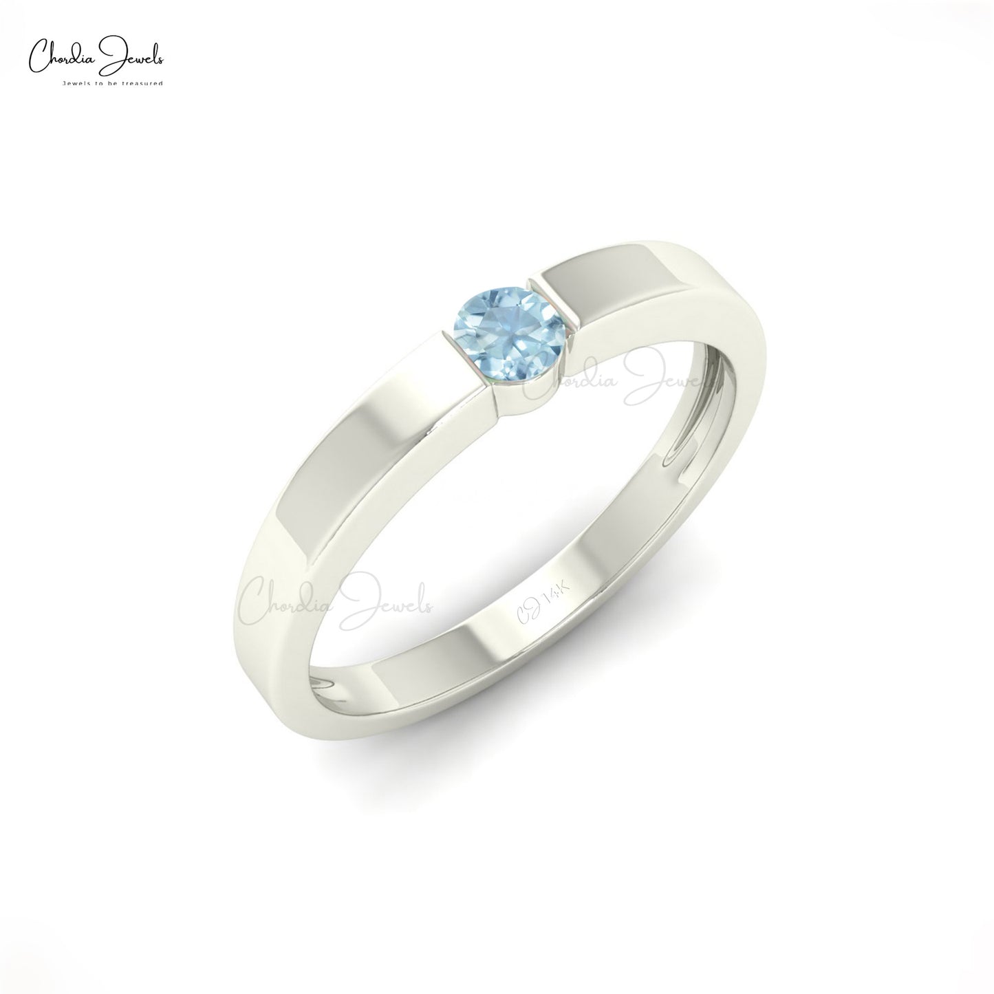 Load image into Gallery viewer, Aquamarine Stone Ring
