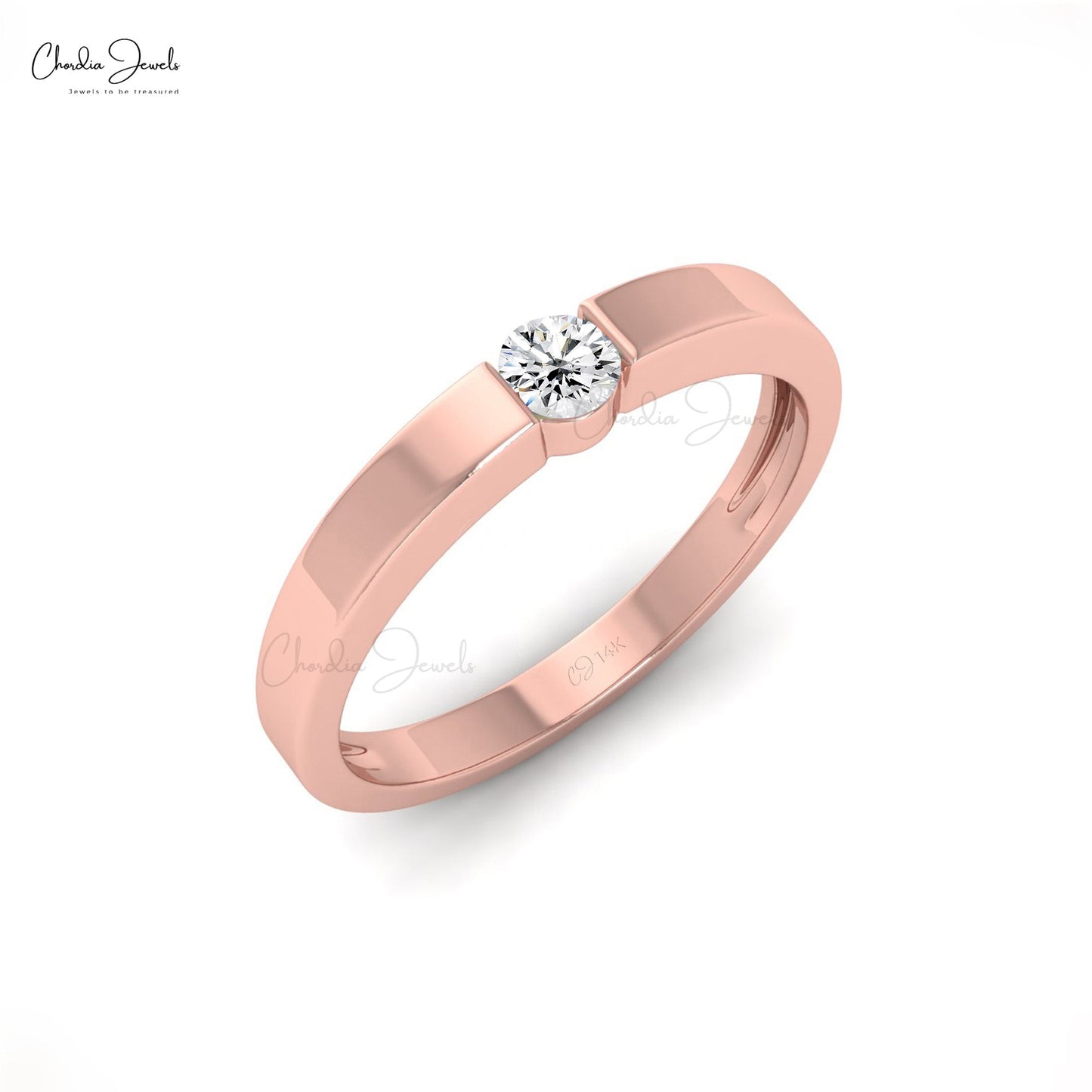 18KT Rose Gold Diamond ring