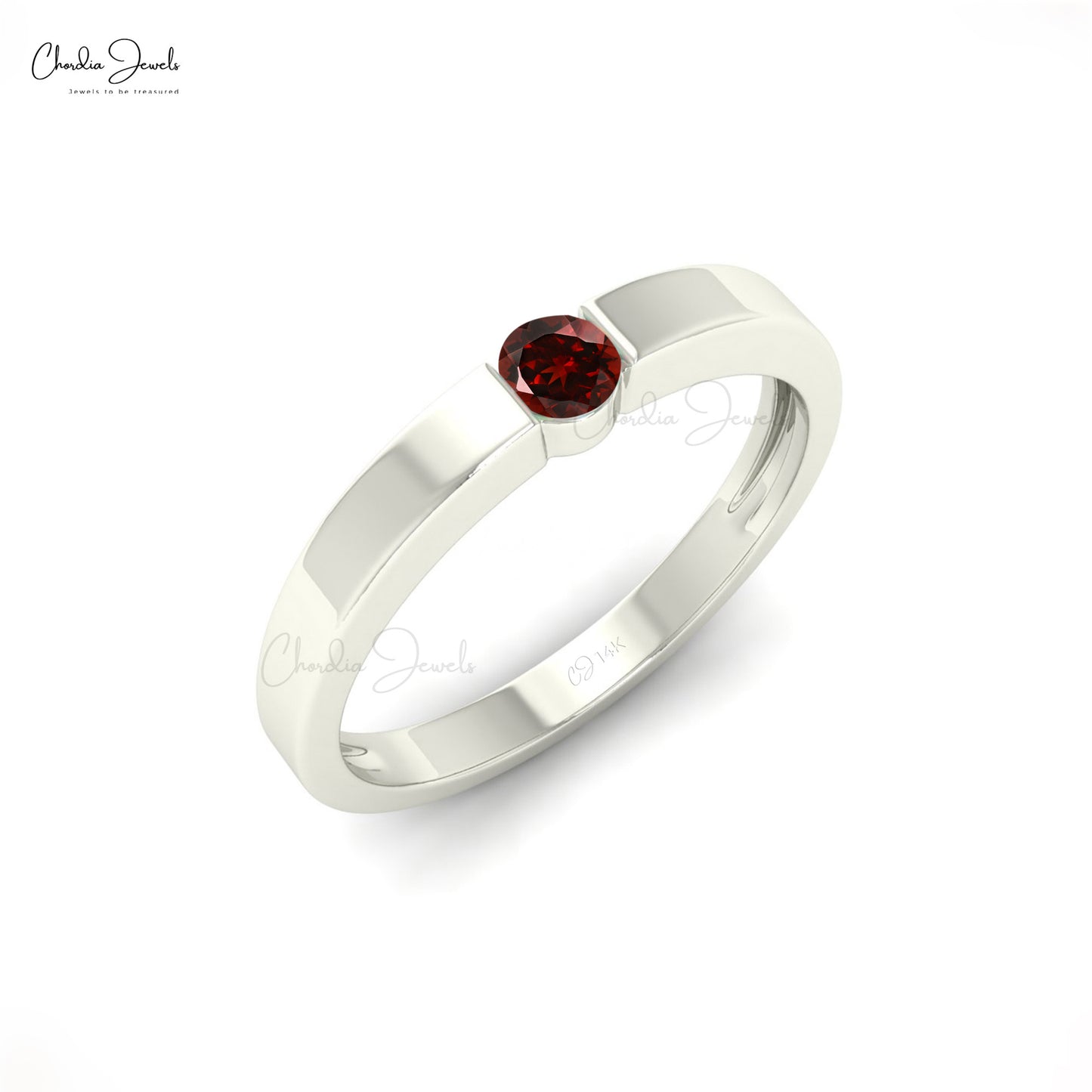 Gold Garnet Ring