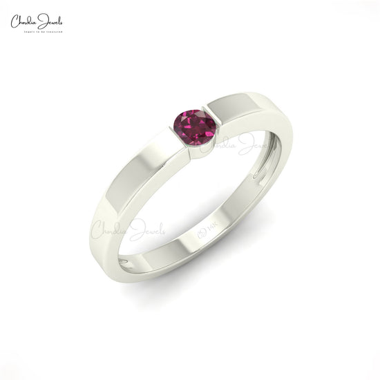 Modern Vintage 14K White Gold 2.0 Carat Rhodolite Garnet Designer Wedding  Ring R142-14WGRRG | Caravaggio Jewelry