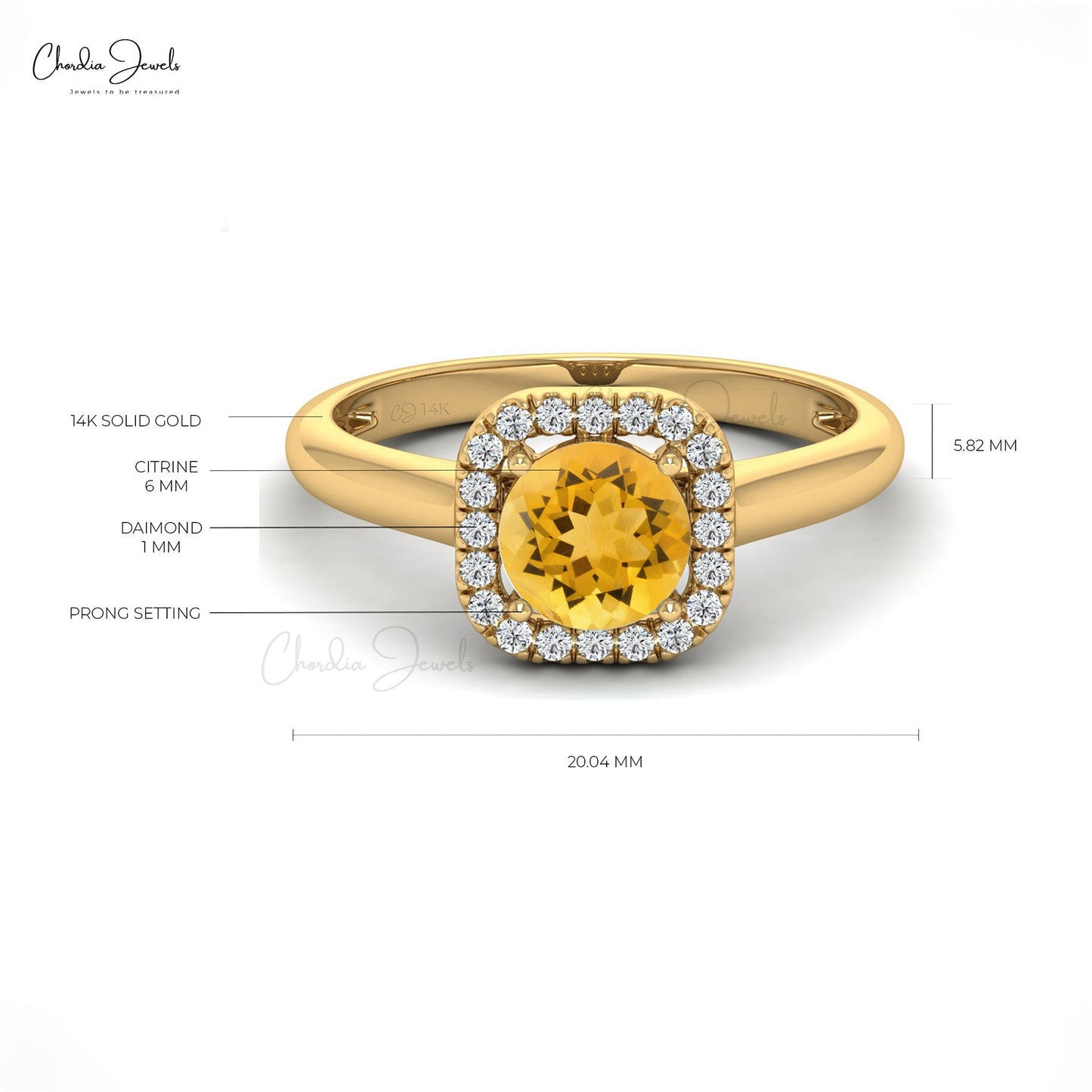 Yellow Gemstone Ring