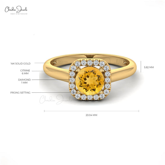 Yellow Gemstone Ring