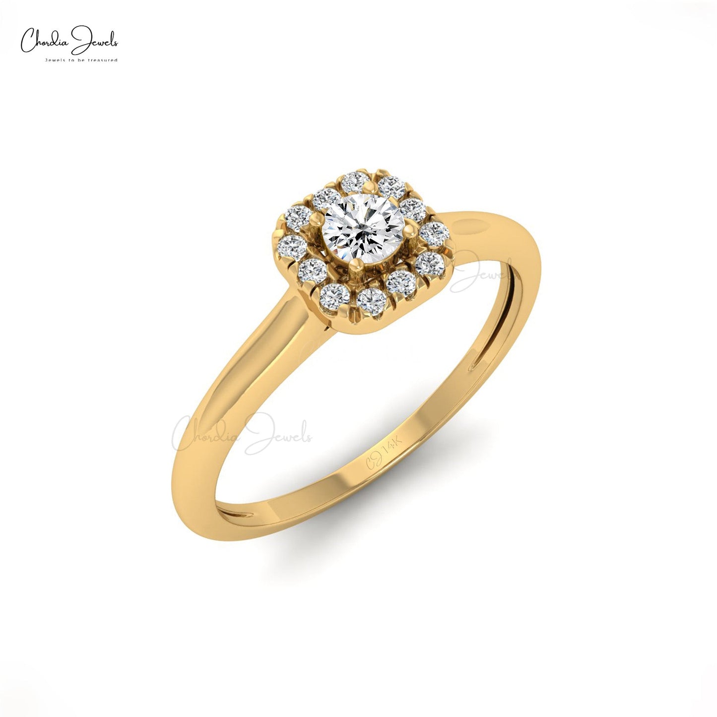 Buy Christina Rose Gold Diamond Ring 18 KT rose gold (5.594 gm). | Online  By Giriraj Jewellers