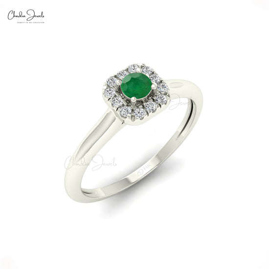 Emerald Engagement Ring