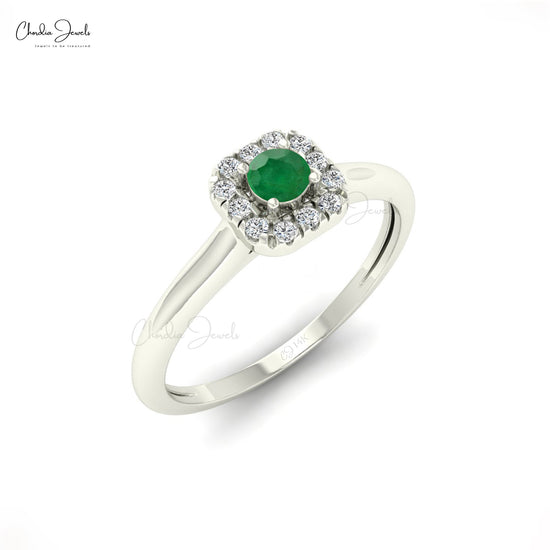 Load image into Gallery viewer, Emerald Engagement Ring
