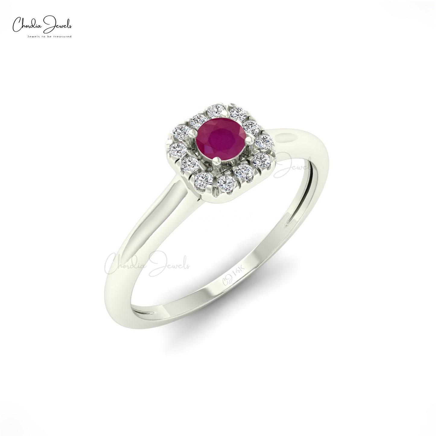 Buy Ruby Halo Ring