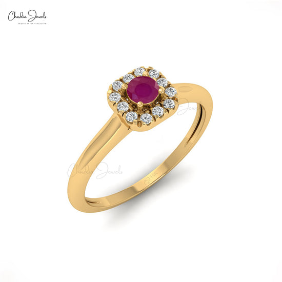 Load image into Gallery viewer, Buy Ruby Halo Ring
