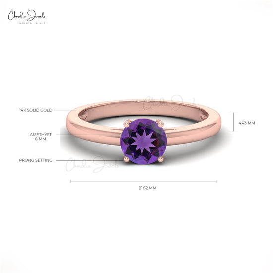 9ct Rose Gold Amethyst And Diamond Ring - D8451 | F.Hinds Jewellers