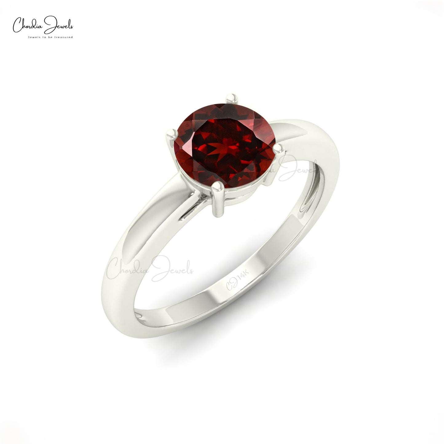 Gold Garnet Ring 