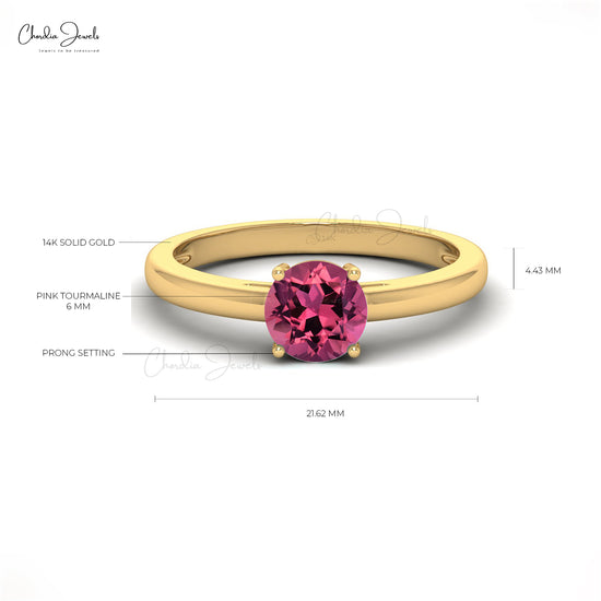 Solitaire Gemstone Ring
