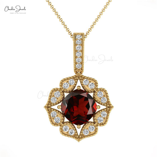 Natural Garnet Pendant