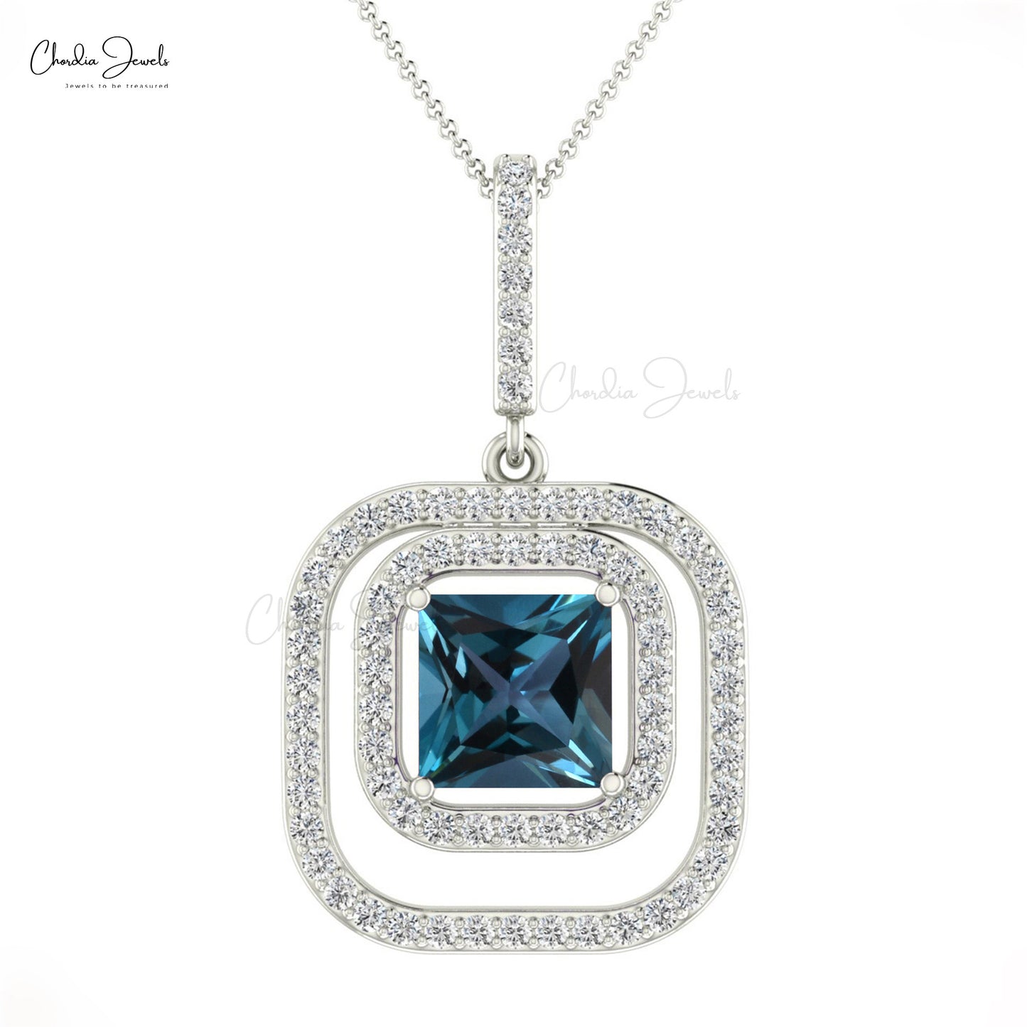 Load image into Gallery viewer, London Blue Topaz Pendant
