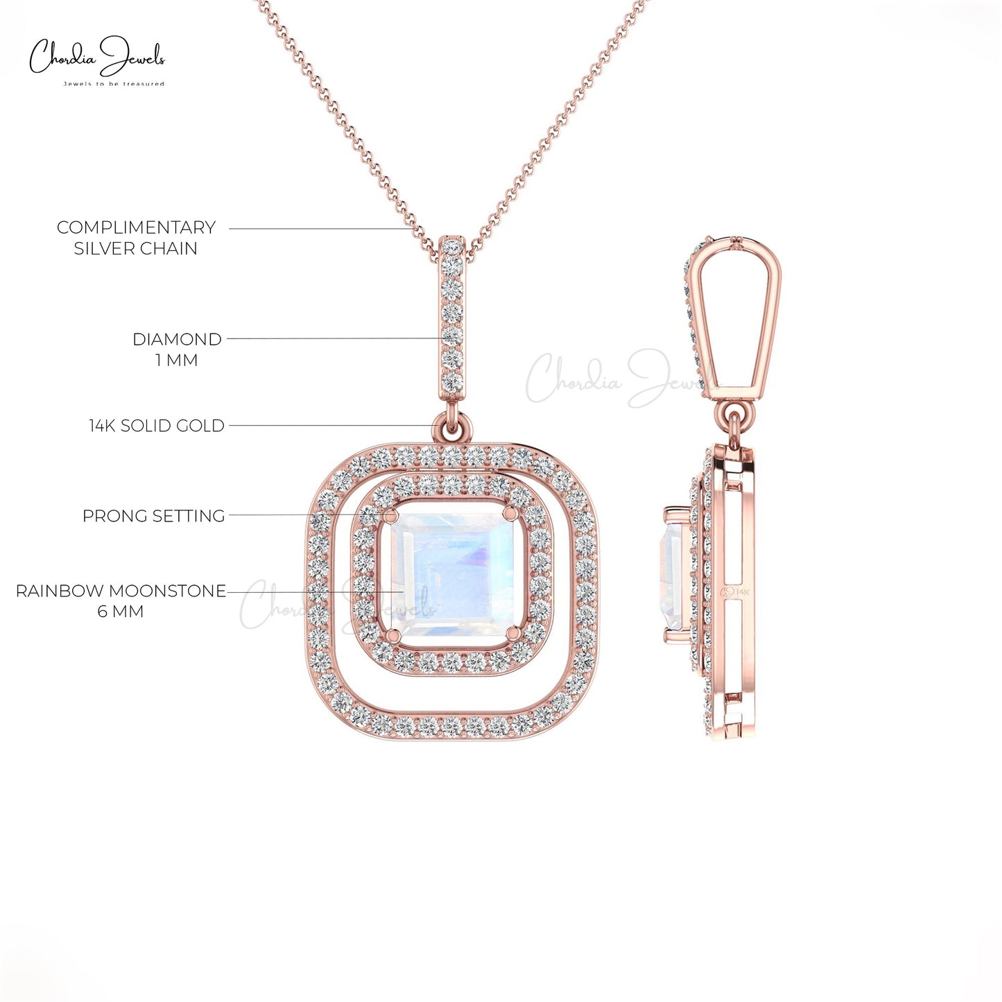 Diamond Halo Pendant