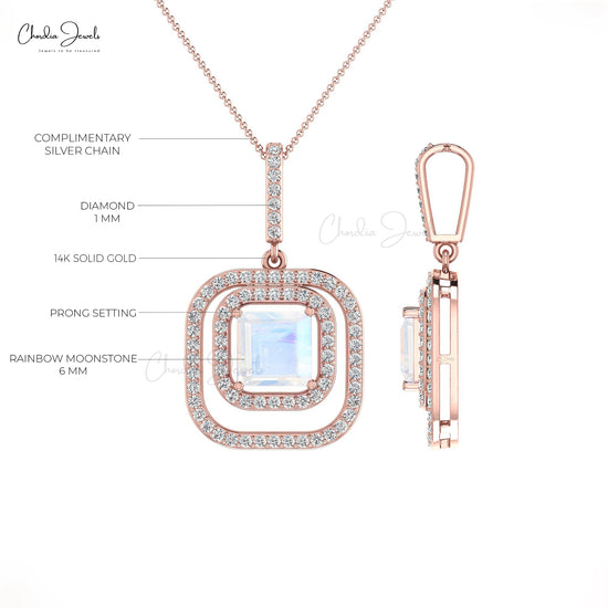 Diamond Halo Pendant