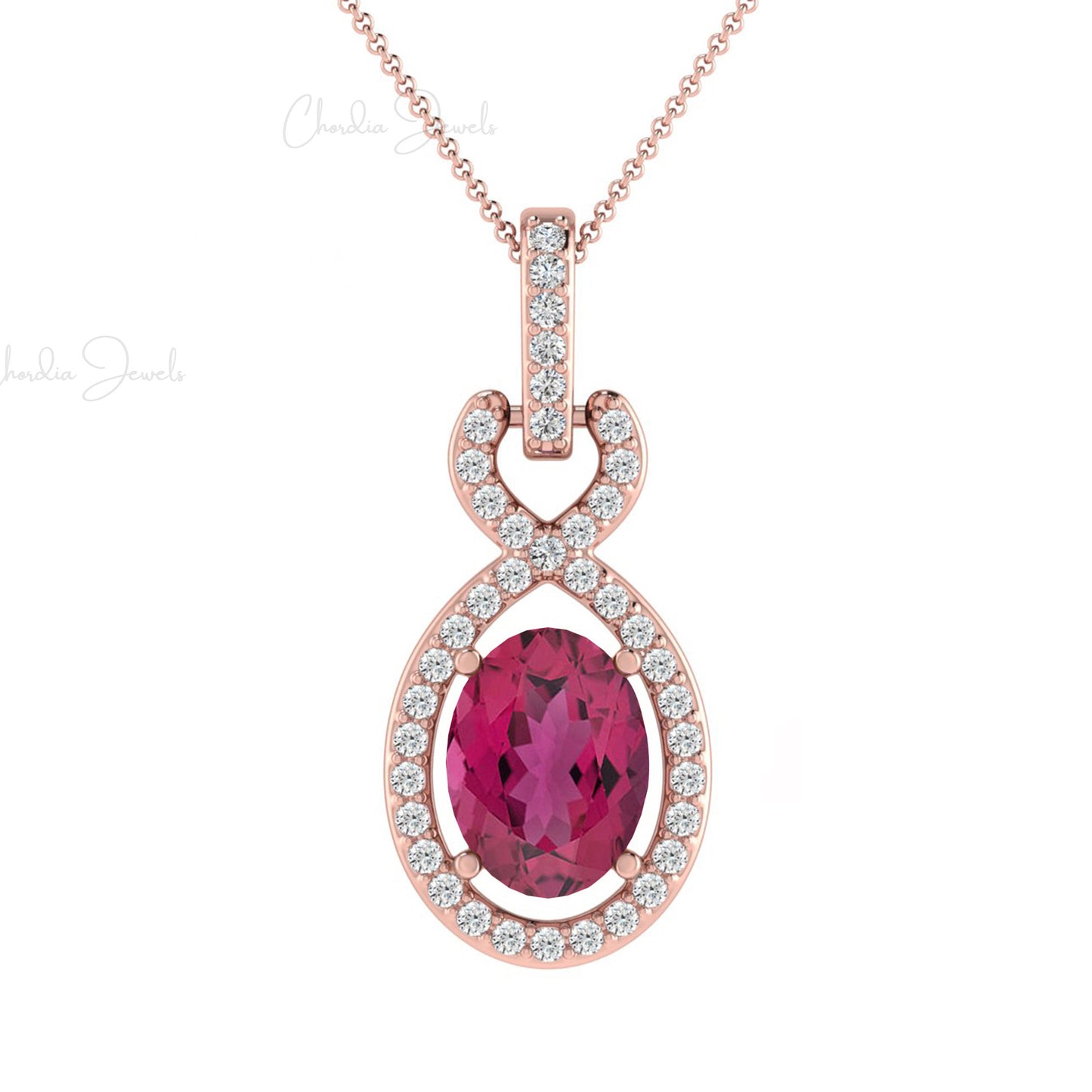 Load image into Gallery viewer, Buy Pink Tourmaline Pendant
