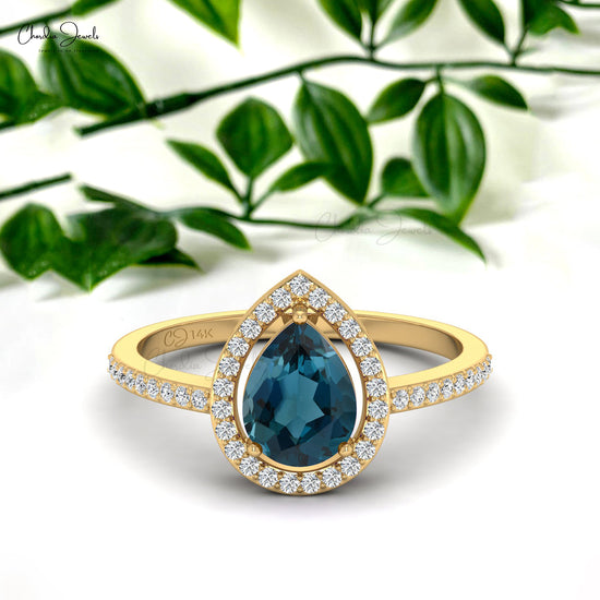 Vintage 10K Yellow Gold Emerald-Cut Sky Blue Topaz Anniversary Birthstone  Ring - A&V Pawn