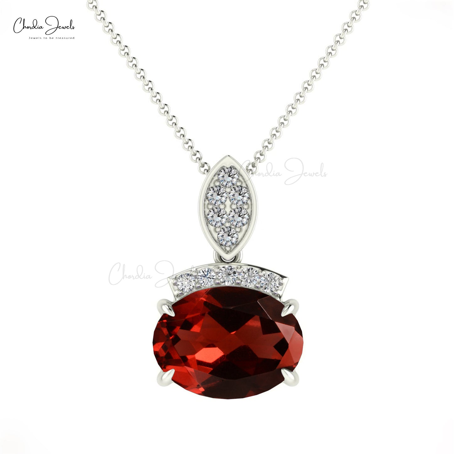 Designer Garnet Pendant