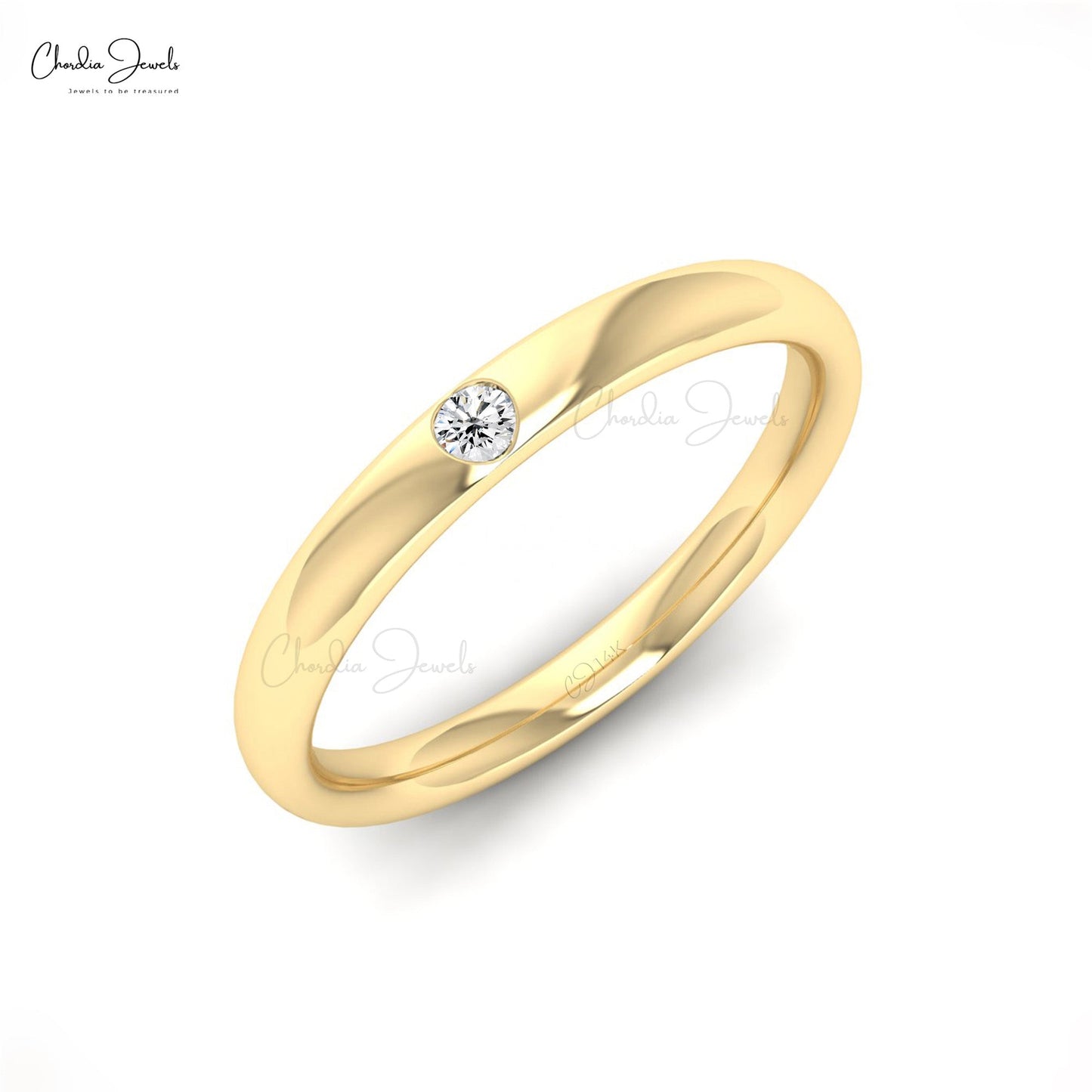 Petite Celtic Round Cut diamond Engagement Ring In 18K Yellow Gold |  Fascinating Diamonds
