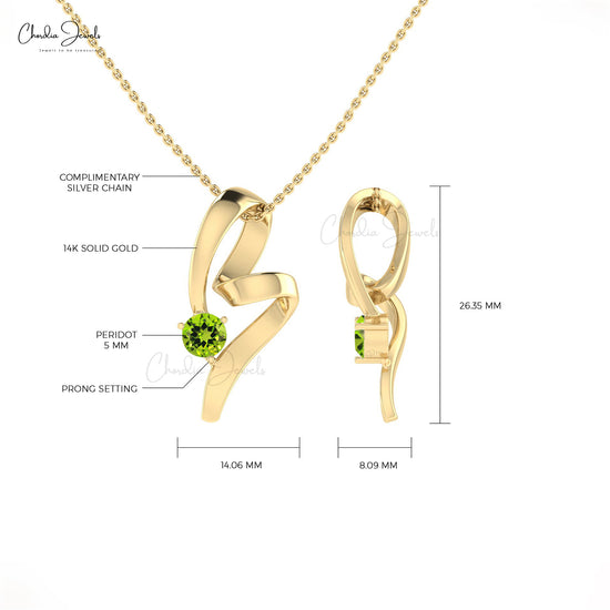 August Birthstone Necklace