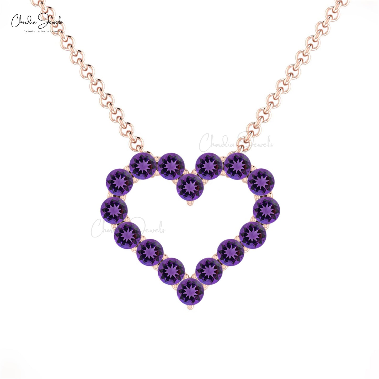 Purple Sapphire 14k Rose Gold Necklace, Pear Shape Purple Sapphire With  Diamonds in Rose Gold Pendant. - Etsy Denmark