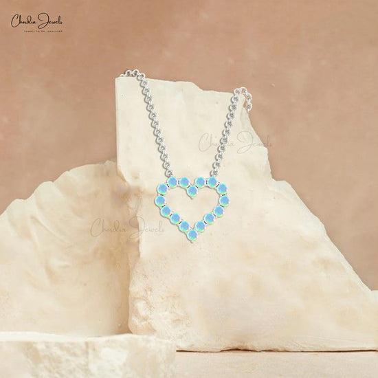 Authentic Opal heart Necklace