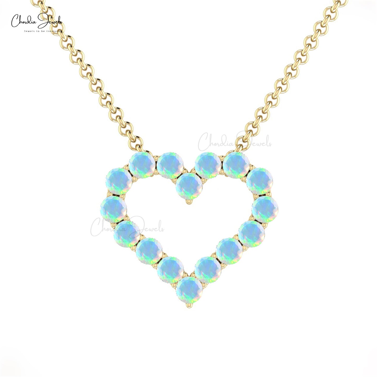 Authentic Opal heart Necklace