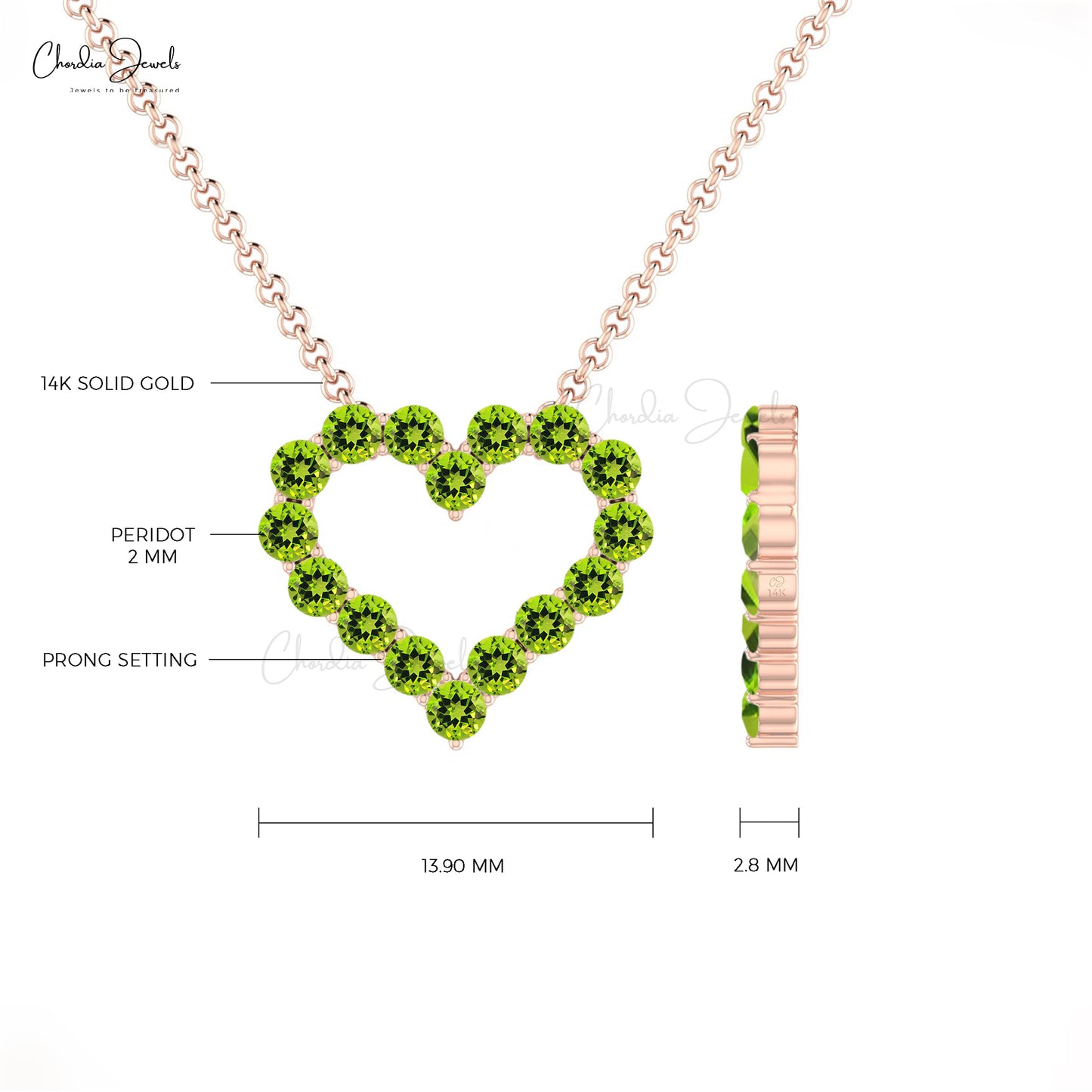 August Birthstone Gold Jewelry