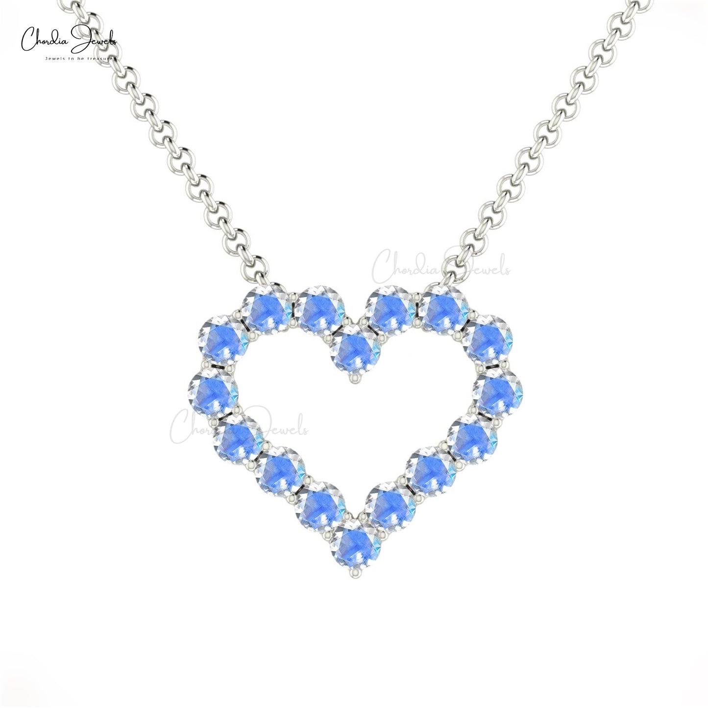 Round Cut Hallmarked Necklace