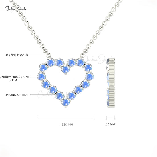 Load image into Gallery viewer, Buy Rainbow Moonstone Necklace
