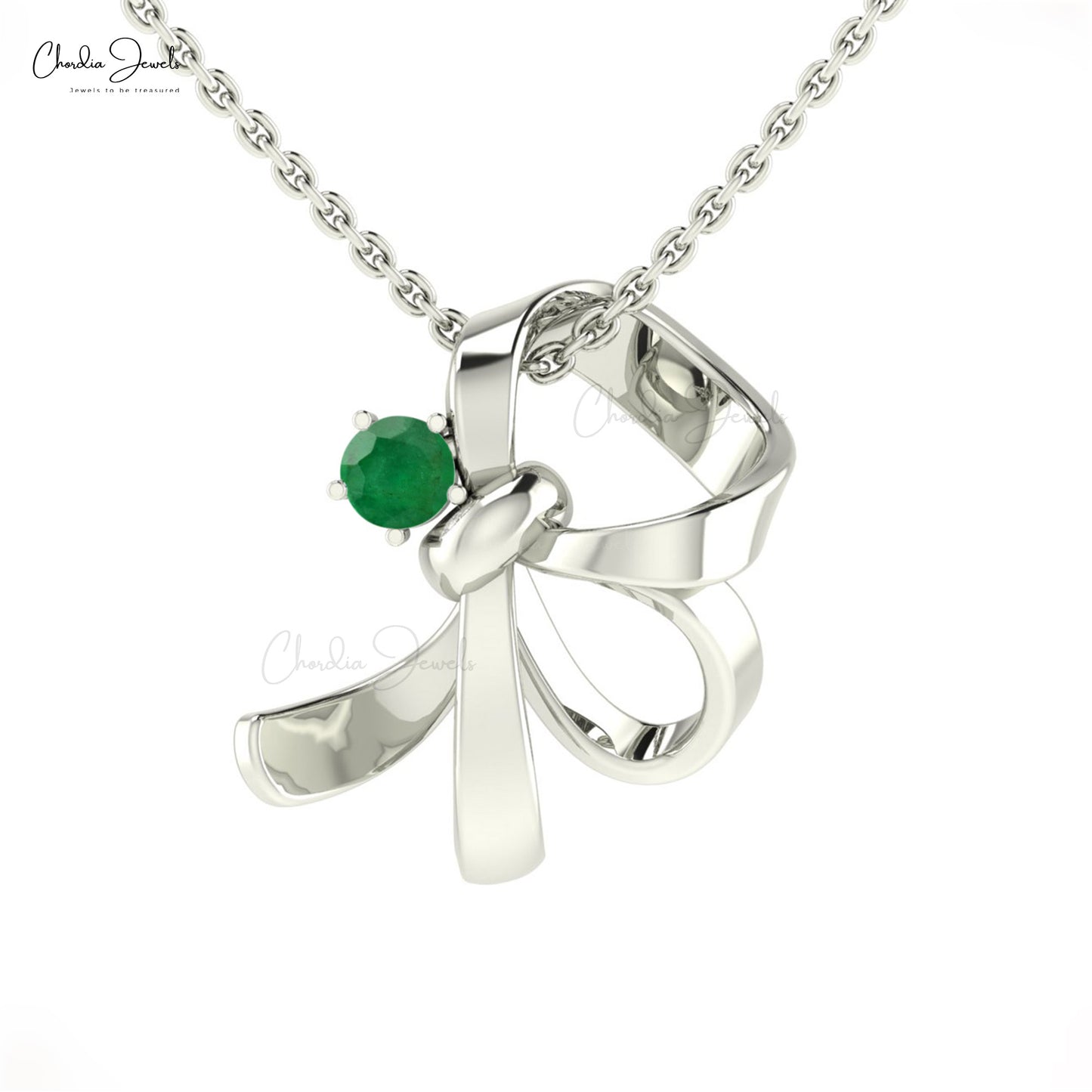 Graceful Emerald Pendant