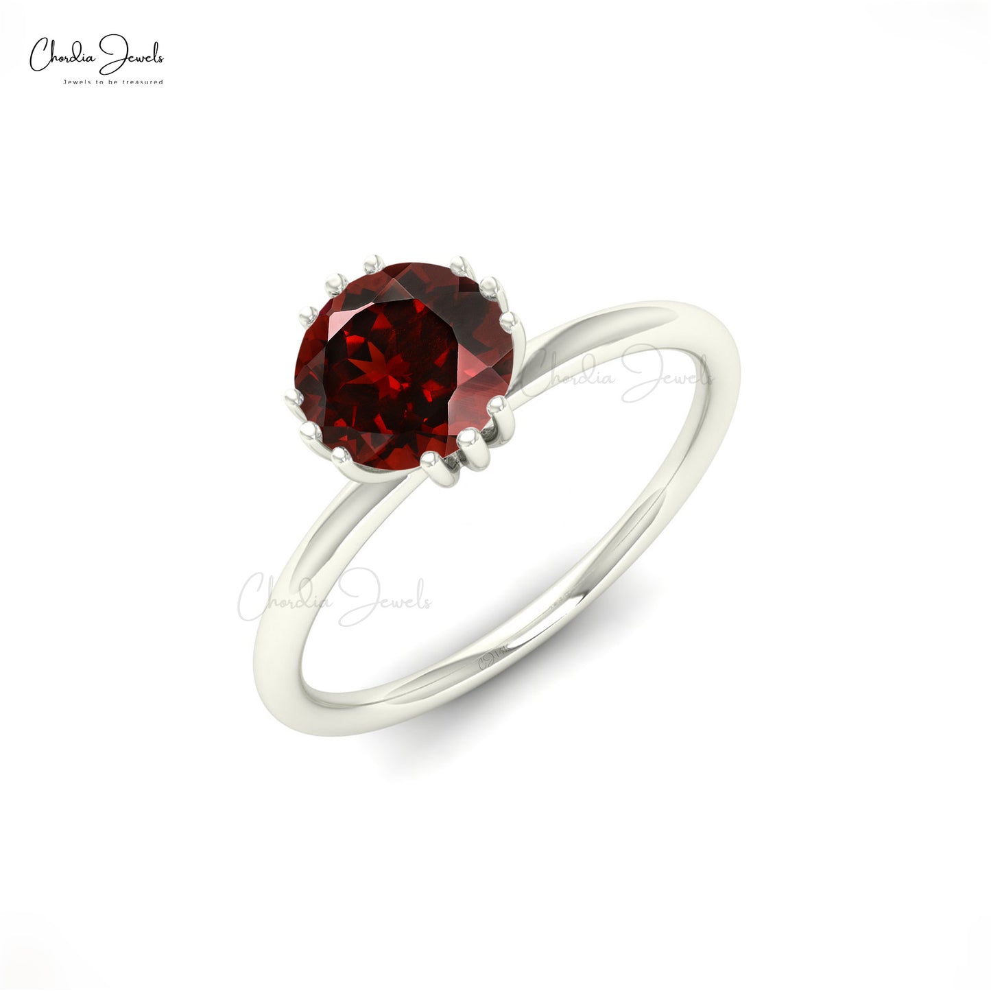 Garnet Engagement Ring