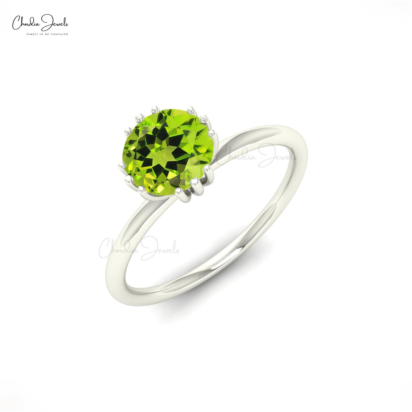 14k Real Gold Prong Set Ring