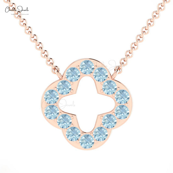 Genuine Aquamarine Necklace